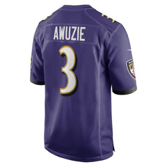 Nike Chidobe Awuzie Baltimore Ravens Team Game Jersey Purple
