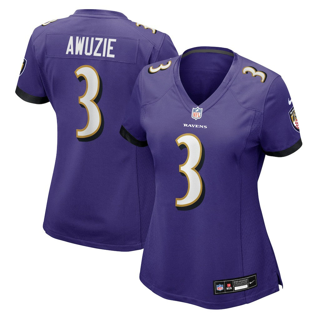 Nike Chidobe Awuzie Baltimore Ravens Women's Team Game Jersey Purple