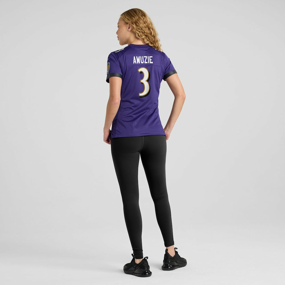 Nike Chidobe Awuzie Baltimore Ravens Women's Team Game Jersey Purple