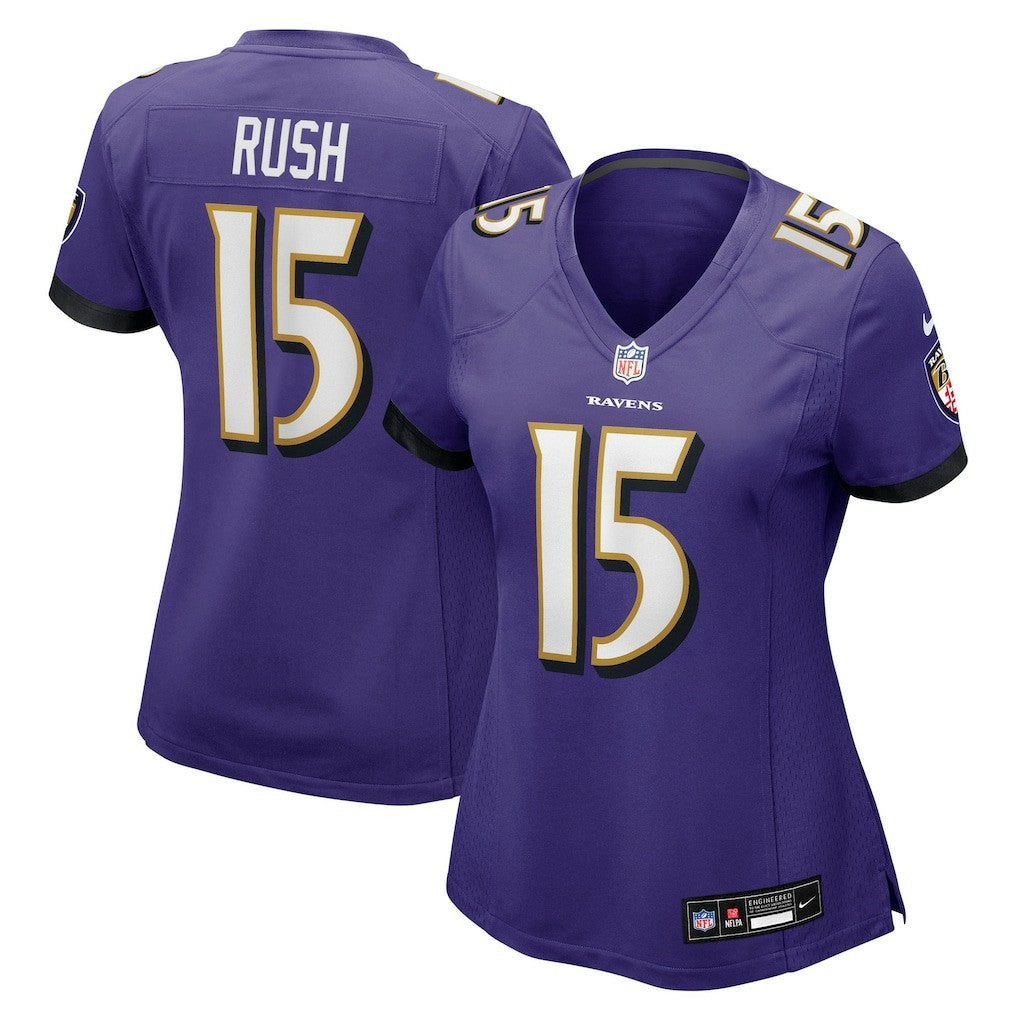 Nike Cooper Rush Baltimore Ravens Women's Team Game Jersey Purple