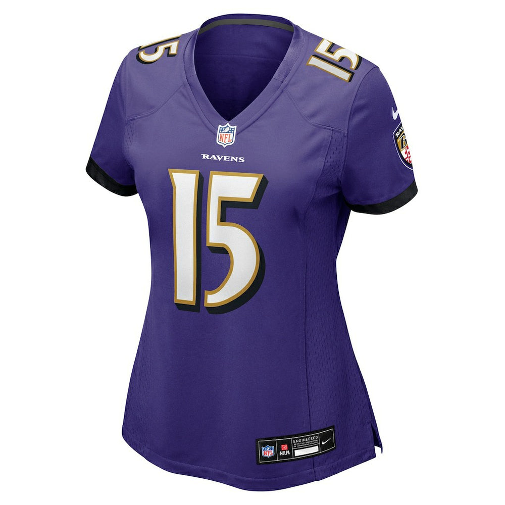 Nike Cooper Rush Baltimore Ravens Women's Team Game Jersey Purple