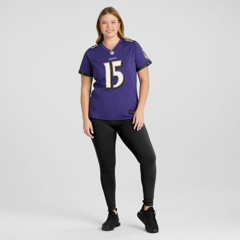 Nike Cooper Rush Baltimore Ravens Women's Team Game Jersey Purple