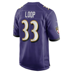 Nike Tyler Loop Baltimore Ravens Team Game Jersey Purple
