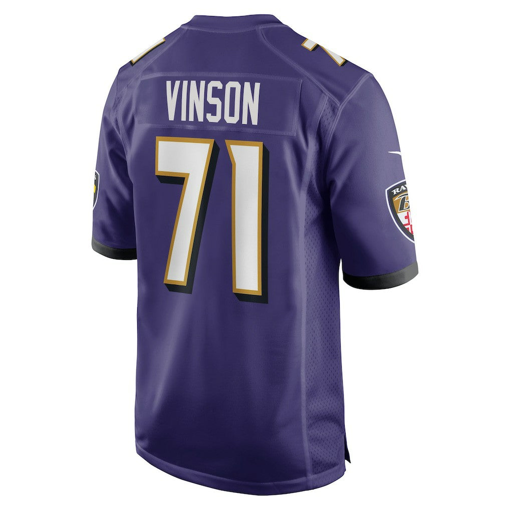 Nike Carson Vinson Baltimore Ravens Team Game Jersey Purple