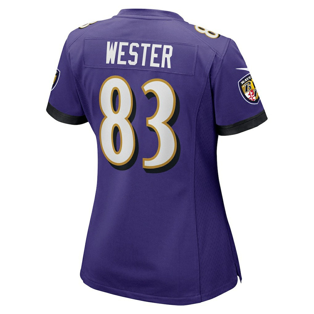 Nike LaJohntay Wester Baltimore Ravens Women's Team Game Jersey Purple