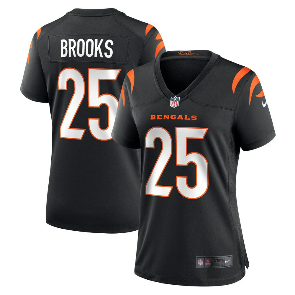 Nike Tahj Brooks Cincinnati Bengals Women's Team Game Jersey Black