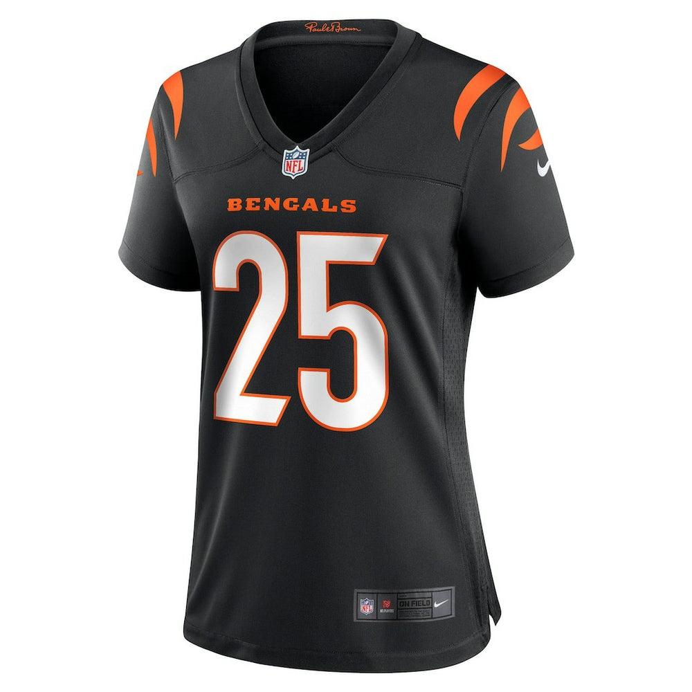 Nike Tahj Brooks Cincinnati Bengals Women's Team Game Jersey Black