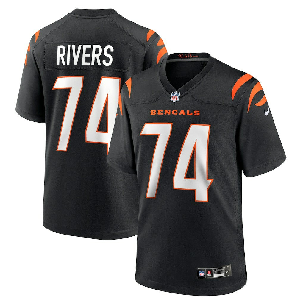 Nike Jalen Rivers Cincinnati Bengals Team Game Jersey Black