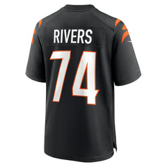 Nike Jalen Rivers Cincinnati Bengals Team Game Jersey Black