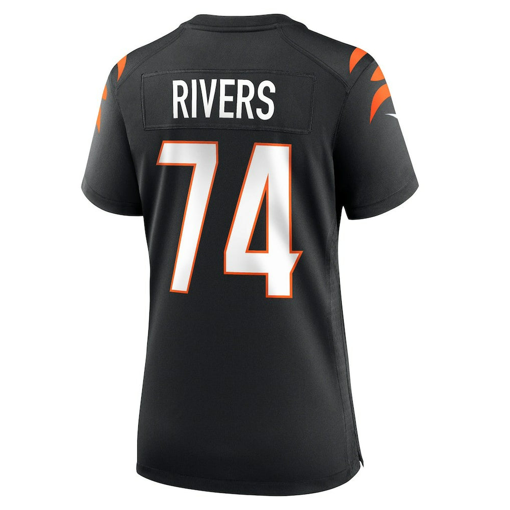 Nike Jalen Rivers Cincinnati Bengals Women's Team Game Jersey Black