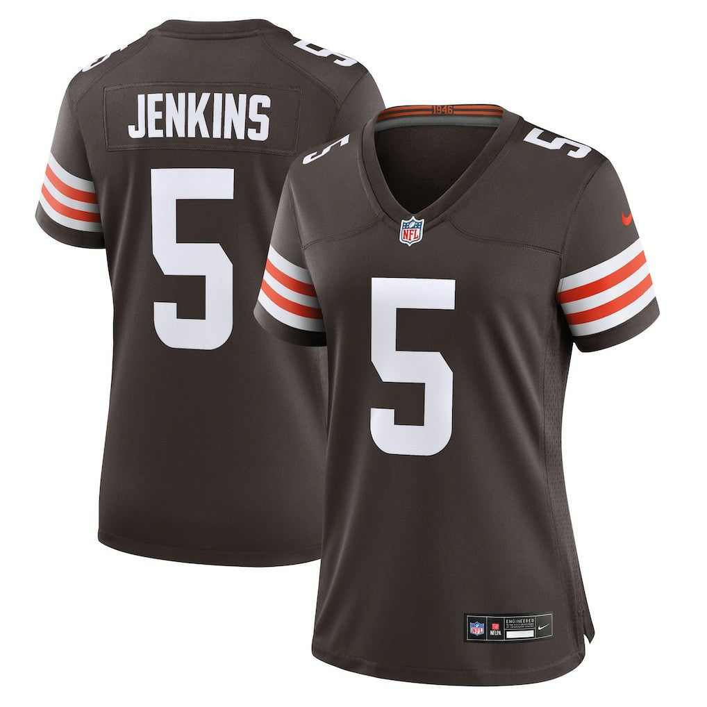 Nike Rayshawn Jenkins Cleveland Browns Women's Team Game Jersey Brown