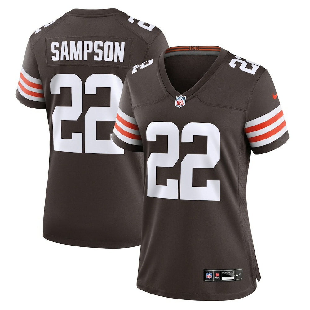 Nike Dylan Sampson Cleveland Browns Women's Team Game Jersey Brown