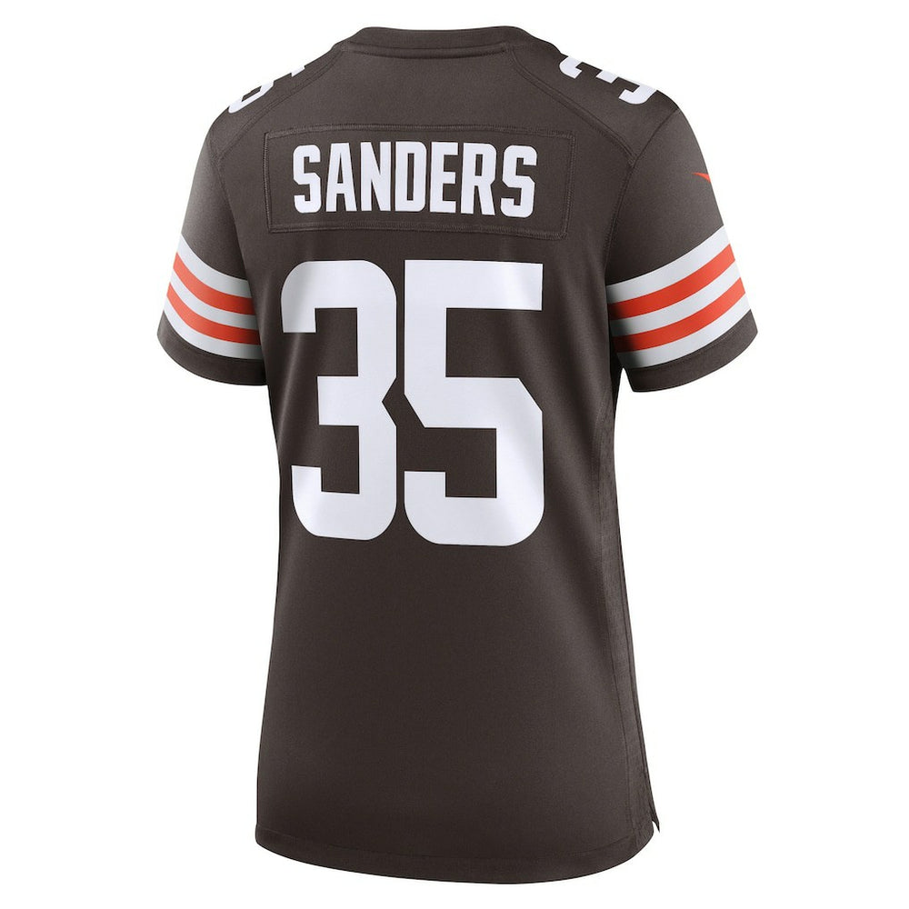 Nike Raheim Sanders Cleveland Browns Women's Team Game Jersey Brown