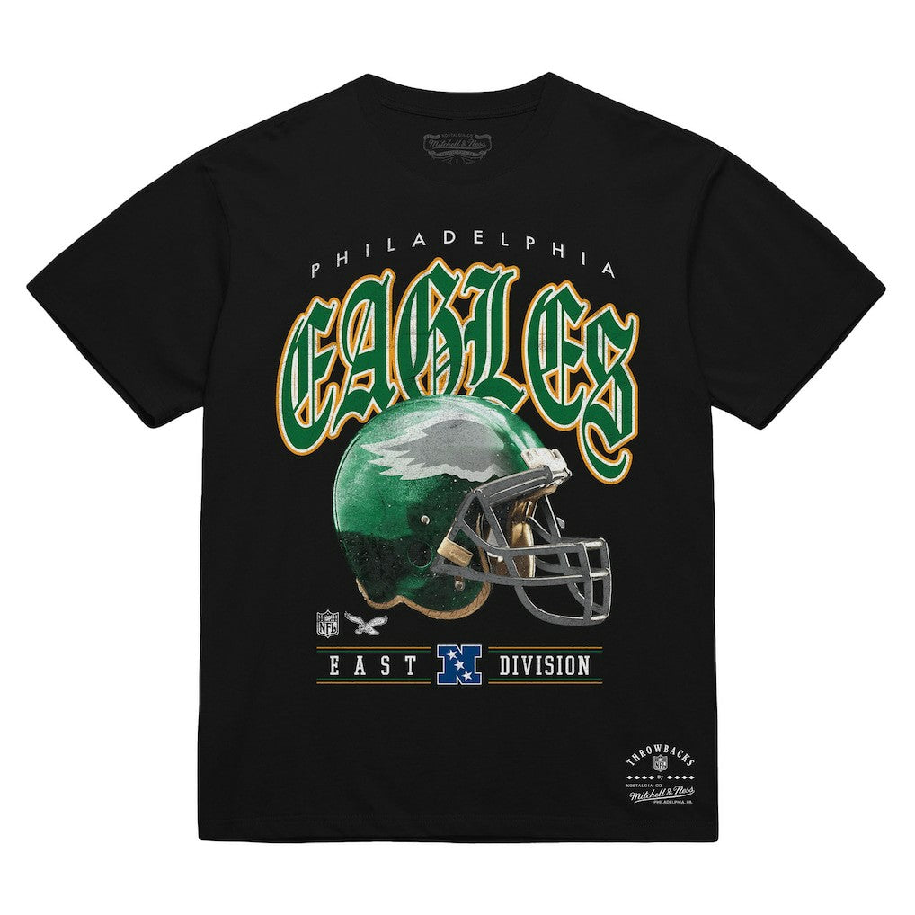 Mitchell & Ness Philadelphia Eagles Unisex Classic Helmet T-Shirt Black