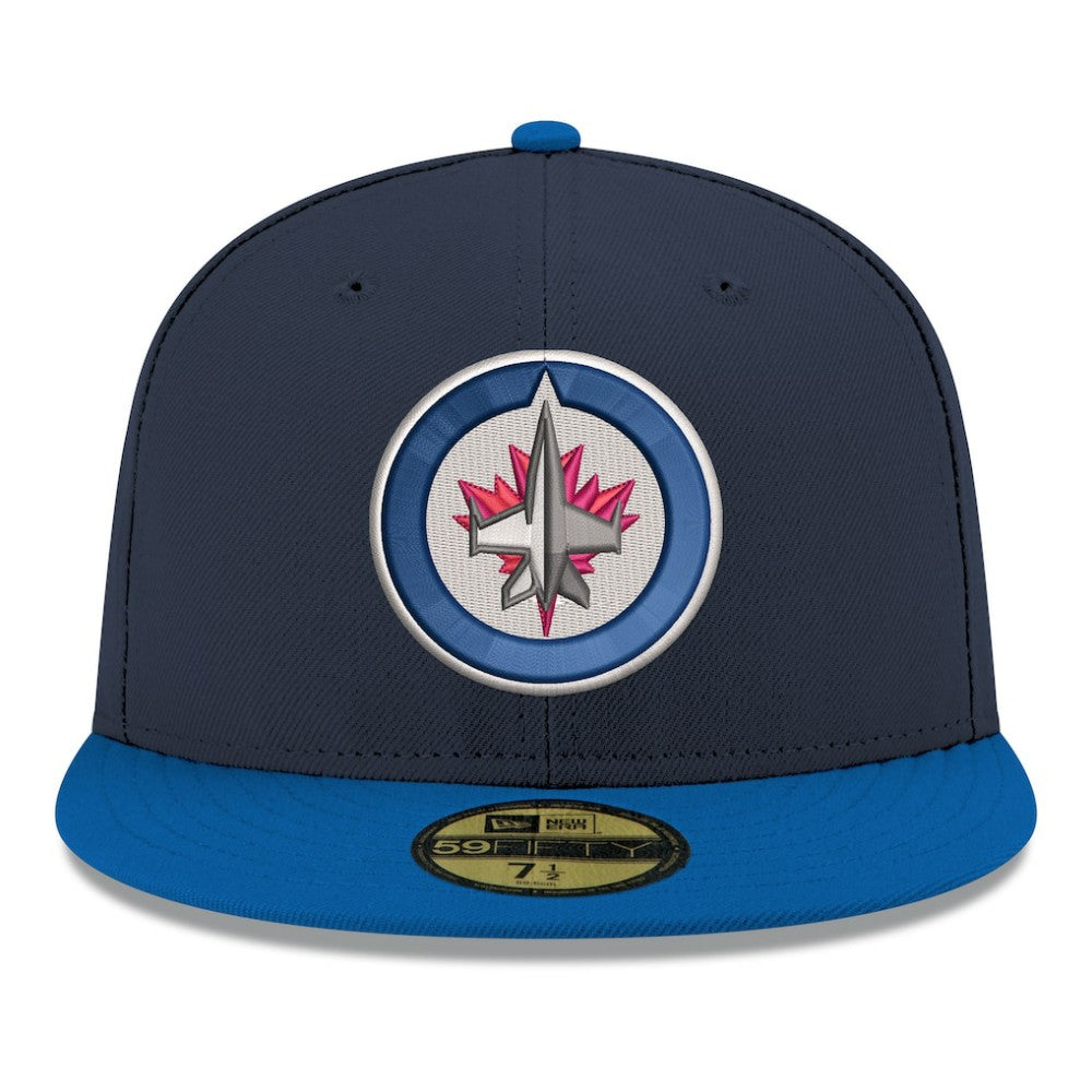 Winnipeg Jets New Era Core Logo Two-Tone 59FIFTY Fitted Hat - Navy - NHL 203471429