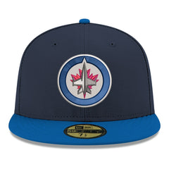 Winnipeg Jets New Era Core Logo Two-Tone 59FIFTY Fitted Hat - Navy - NHL 203471429