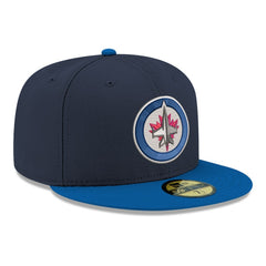 Winnipeg Jets New Era Core Logo Two-Tone 59FIFTY Fitted Hat - Navy - NHL 203471429