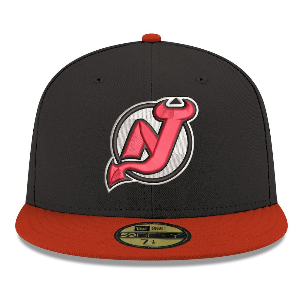 New Jersey Devils New Era Core Logo Two-Tone 59FIFTY Fitted Hat - Black - NHL 203471431