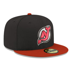 New Jersey Devils New Era Core Logo Two-Tone 59FIFTY Fitted Hat - Black - NHL 203471431