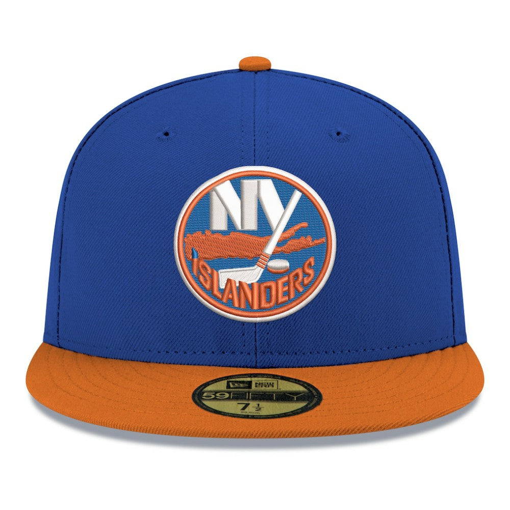New York Islanders New Era Core Logo Two-Tone 59FIFTY Fitted Hat - Blue - NHL 203471432