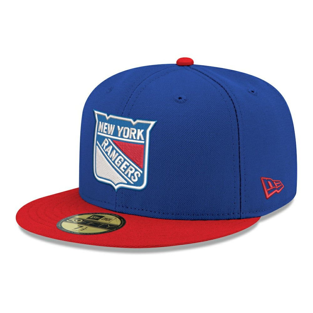 New York Rangers New Era Core Logo Two-Tone 59FIFTY Fitted Hat - Blue - NHL 203471433