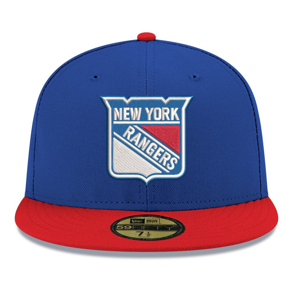 New York Rangers New Era Core Logo Two-Tone 59FIFTY Fitted Hat - Blue - NHL 203471433