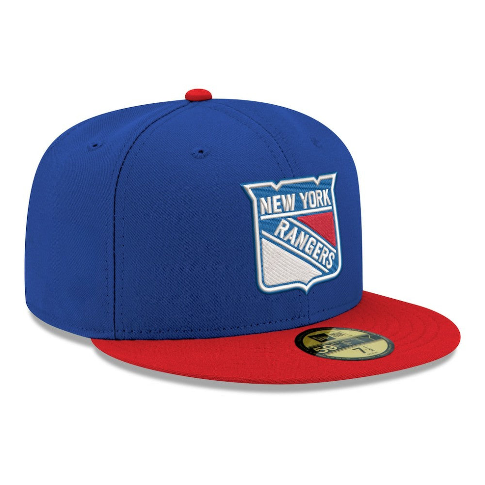 New York Rangers New Era Core Logo Two-Tone 59FIFTY Fitted Hat - Blue - NHL 203471433