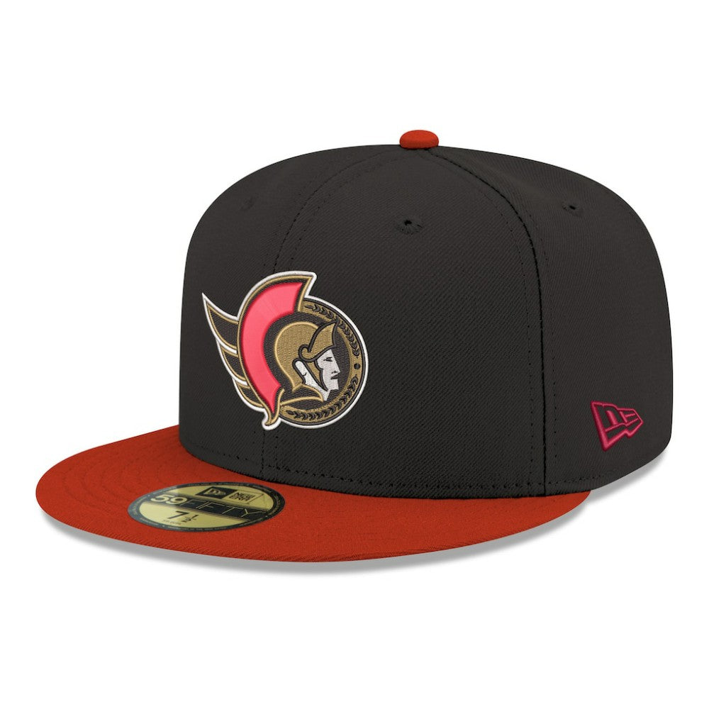 Ottawa Senators New Era Core Logo Two-Tone 59FIFTY Fitted Hat - Black - NHL 203471434