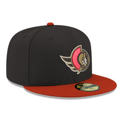 Ottawa Senators New Era Core Logo Two-Tone 59FIFTY Fitted Hat - Black - NHL 203471434