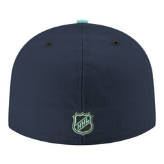 Seattle Kraken New Era Core Logo Two-Tone 59FIFTY Fitted Hat - Navy - NHL 203471438