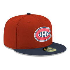 Montreal Canadiens New Era Core Logo Two-Tone 59FIFTY Fitted Hat - Red - NHL 203471439