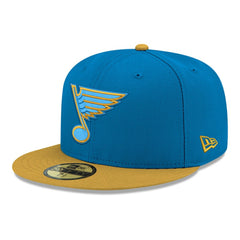 St. Louis Blues New Era Core Logo Two-Tone 59FIFTY Fitted Hat - Blue - NHL 203471440
