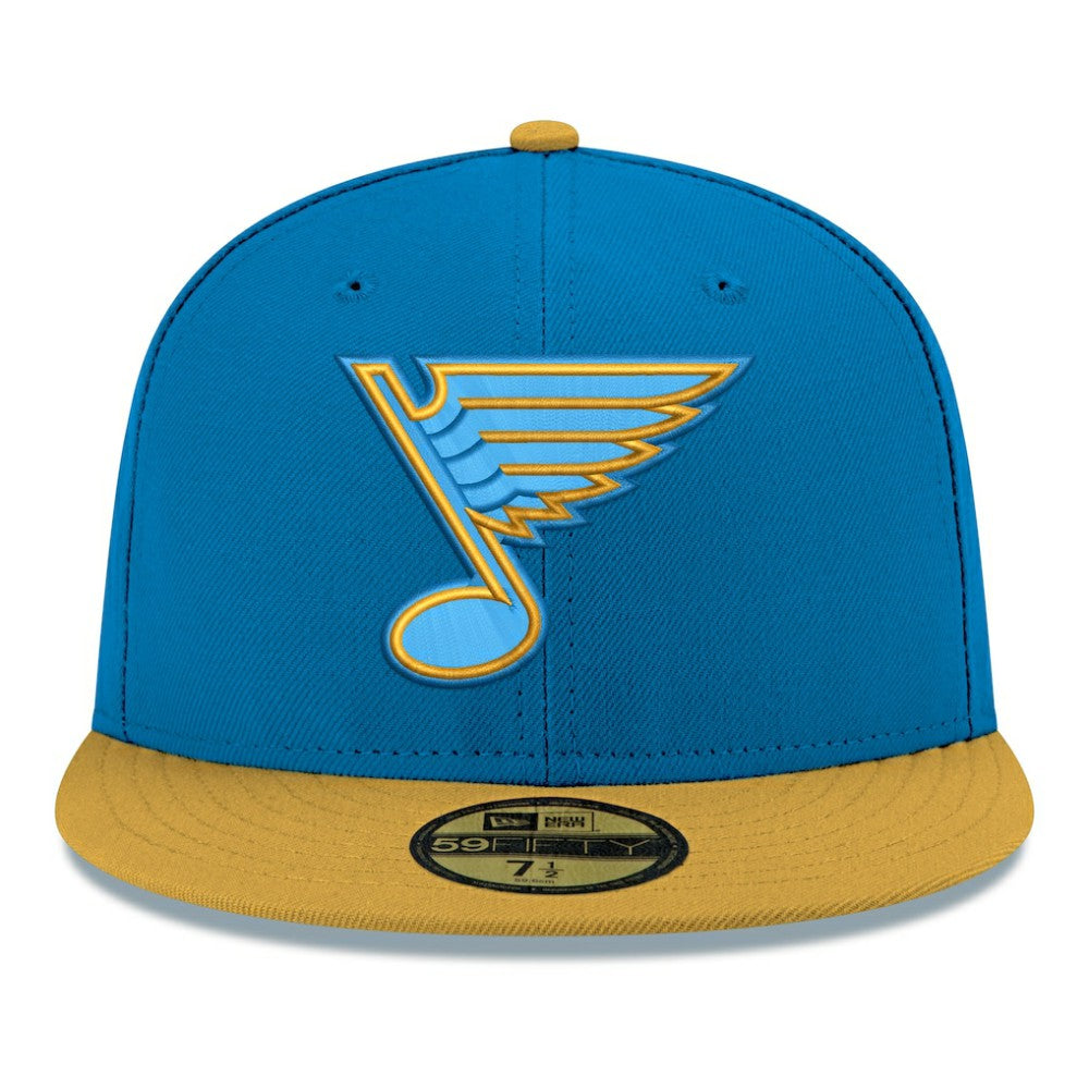 St. Louis Blues New Era Core Logo Two-Tone 59FIFTY Fitted Hat - Blue - NHL 203471440