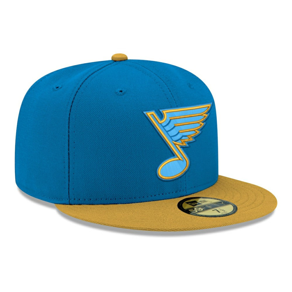 St. Louis Blues New Era Core Logo Two-Tone 59FIFTY Fitted Hat - Blue - NHL 203471440