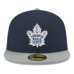 Toronto Maple Leafs New Era Core Logo Two-Tone 59FIFTY Fitted Hat - Navy - NHL 203471442