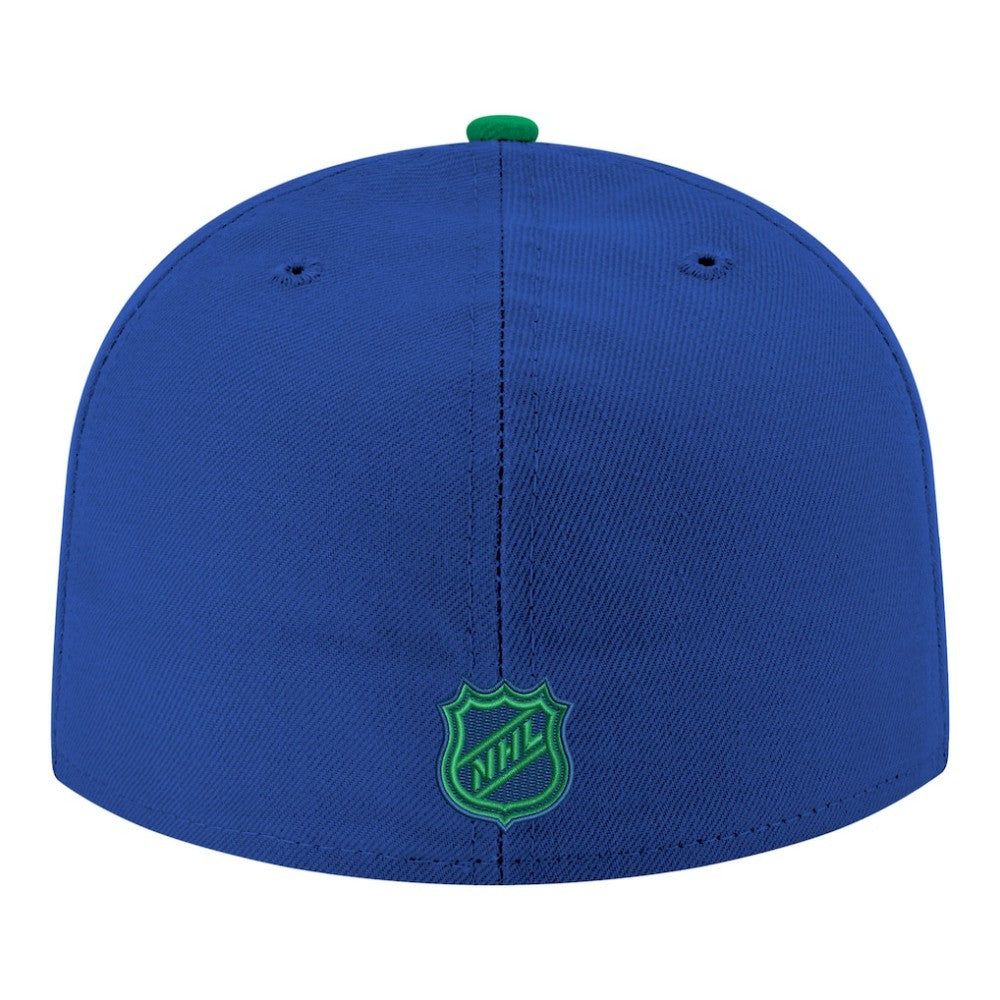Vancouver Canucks New Era Core Logo Two-Tone 59FIFTY Fitted Hat - Blue - NHL 203471444
