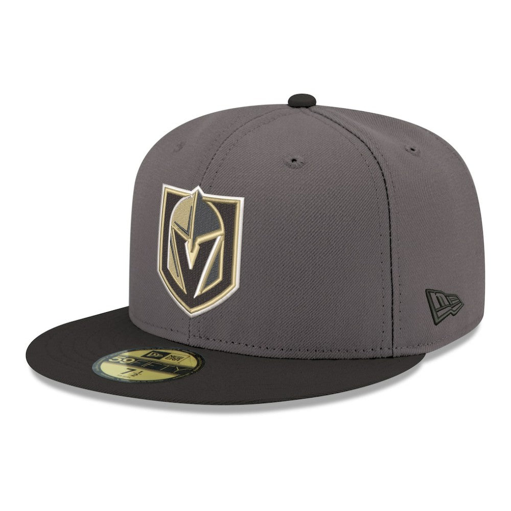 Vegas Golden Knights New Era Core Logo Two-Tone 59FIFTY Fitted Hat - Gray - NHL 203471445