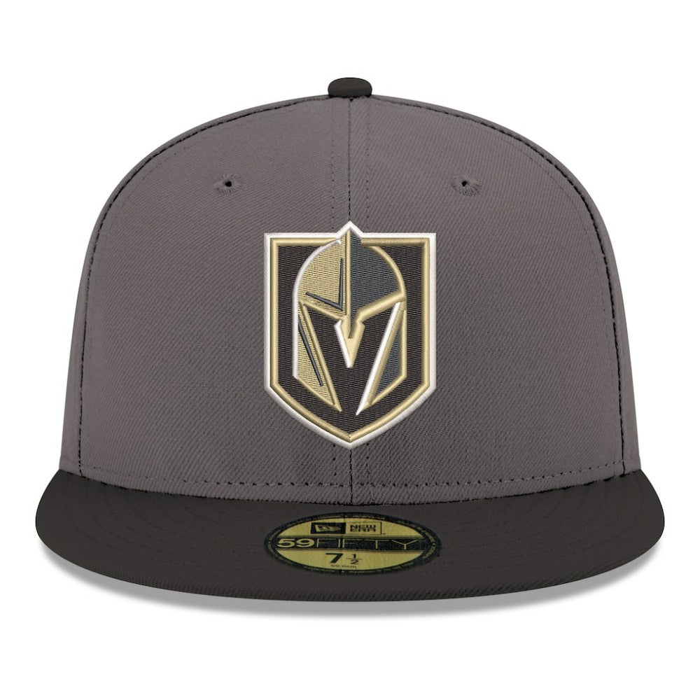 Vegas Golden Knights New Era Core Logo Two-Tone 59FIFTY Fitted Hat - Gray - NHL 203471445