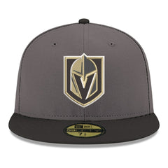 Vegas Golden Knights New Era Core Logo Two-Tone 59FIFTY Fitted Hat - Gray - NHL 203471445