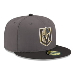 Vegas Golden Knights New Era Core Logo Two-Tone 59FIFTY Fitted Hat - Gray - NHL 203471445