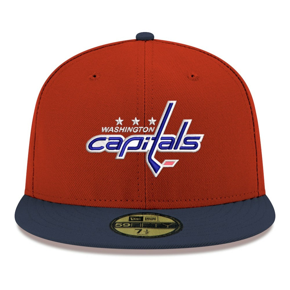 Washington Capitals New Era Core Logo Two-Tone 59FIFTY Fitted Hat - Red - NHL 203471446