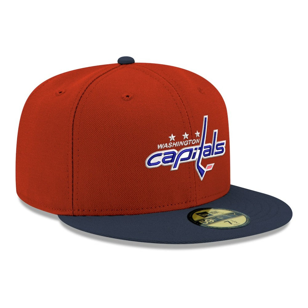 Washington Capitals New Era Core Logo Two-Tone 59FIFTY Fitted Hat - Red - NHL 203471446