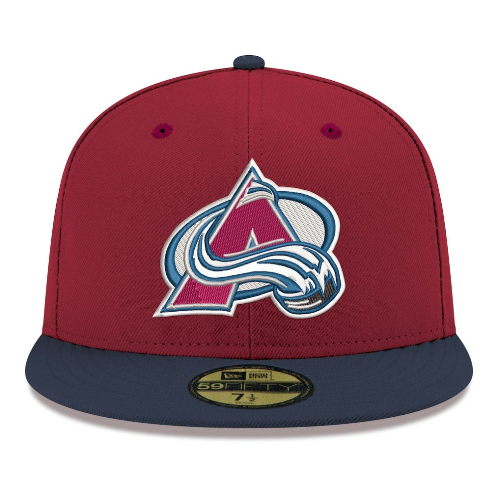 Colorado Avalanche New Era Core Logo Two-Tone 59FIFTY Fitted Hat - Burgundy - NHL 203471448