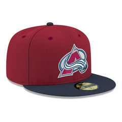 Colorado Avalanche New Era Core Logo Two-Tone 59FIFTY Fitted Hat - Burgundy - NHL 203471448