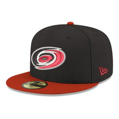Carolina Hurricanes New Era Core Logo Two-Tone 59FIFTY Fitted Hat - Black - NHL 203471450