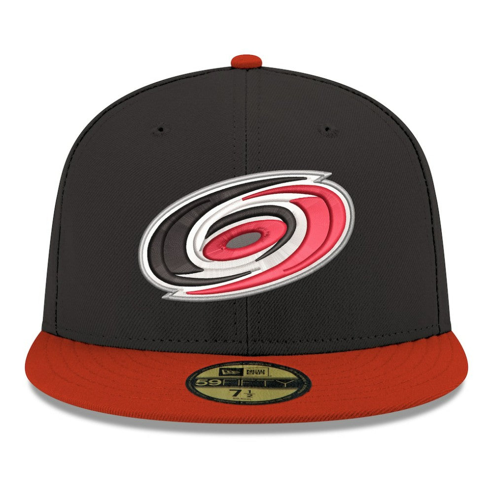 Carolina Hurricanes New Era Core Logo Two-Tone 59FIFTY Fitted Hat - Black - NHL 203471450
