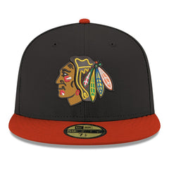 Chicago Blackhawks New Era Core Logo Two-Tone 59FIFTY Fitted Hat - Black - NHL 203471451