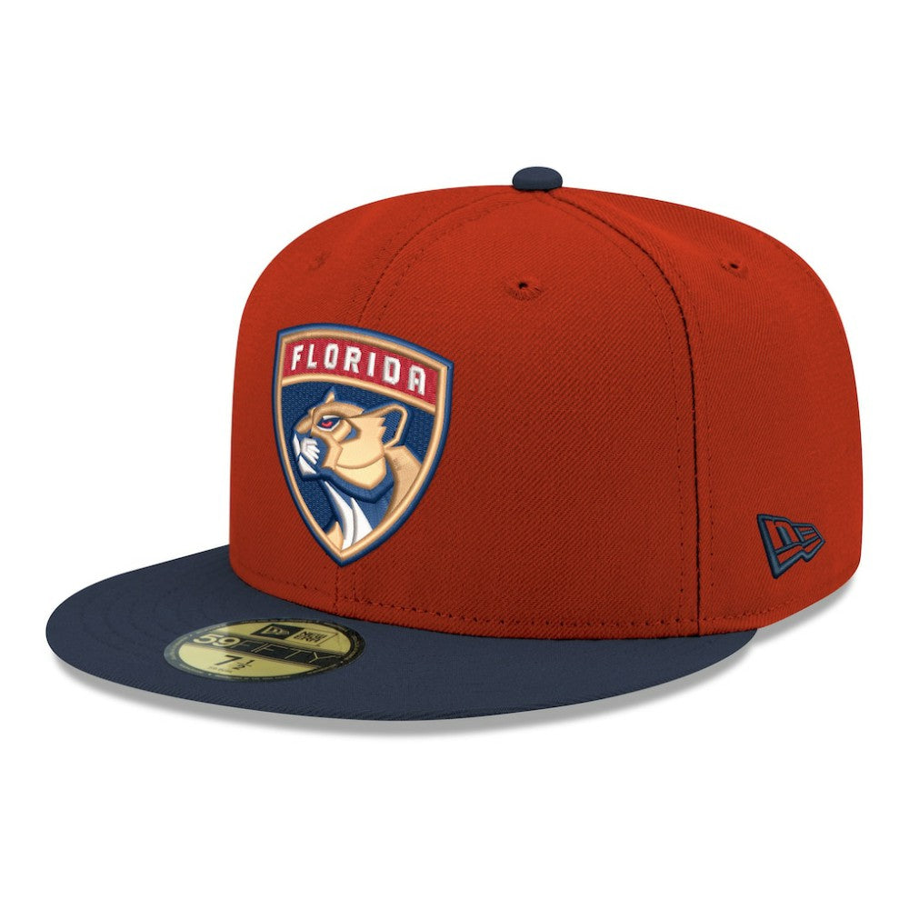 Florida Panthers New Era Core Logo Two-Tone 59FIFTY Fitted Hat - Red - NHL 203471458