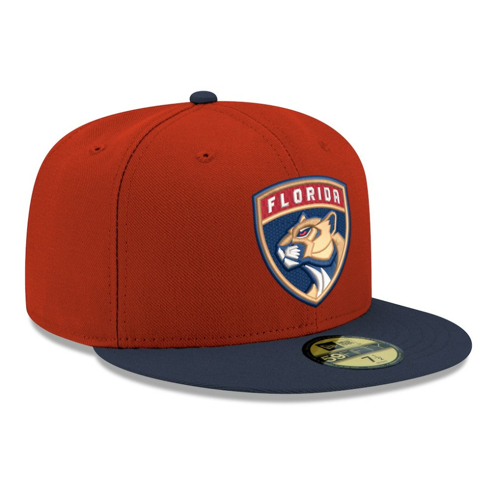 Florida Panthers New Era Core Logo Two-Tone 59FIFTY Fitted Hat - Red - NHL 203471458