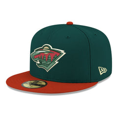 Minnesota Wild New Era Core Logo Two-Tone 59FIFTY Fitted Hat - Green - NHL 203471459